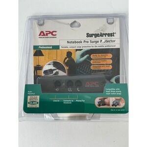 APC SurgeArrest Notebook Pro Surge Protector PNotePro3 Black Portable Travel NWT